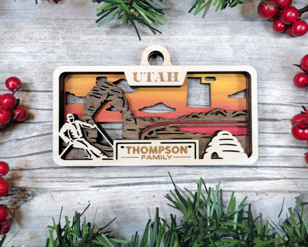 State License Plate Ornaments (All 50) & USA - Image 49