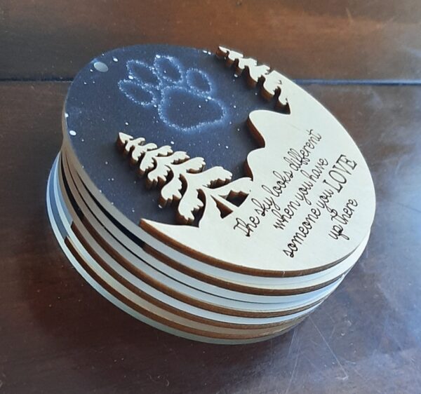 Pet Memorial Ornament, The sky looks different when you have someone you love up there - Image 4